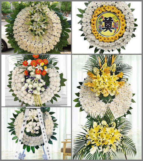 湖北襄阳市谷城县石花镇苍苔社区花圈速递