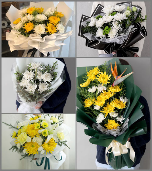 湖北襄阳市谷城县石花镇苍苔社区白事花束代送